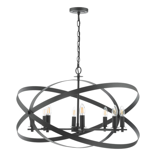 Nitya 8 Light Pendant Matt Black