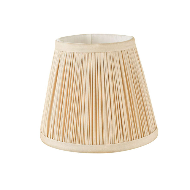 Noelle Taupe Silk Pleated Shade 14cm