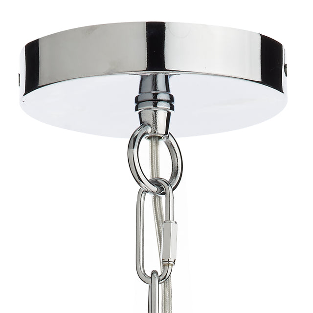 Nolan 1 Light Pendant Polished Chrome/ Clear