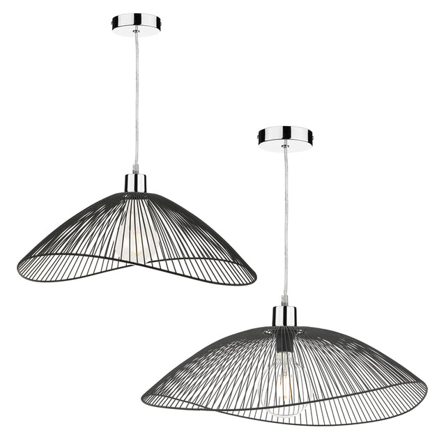 Onza Wire Easy Fit Pendant Shades Black