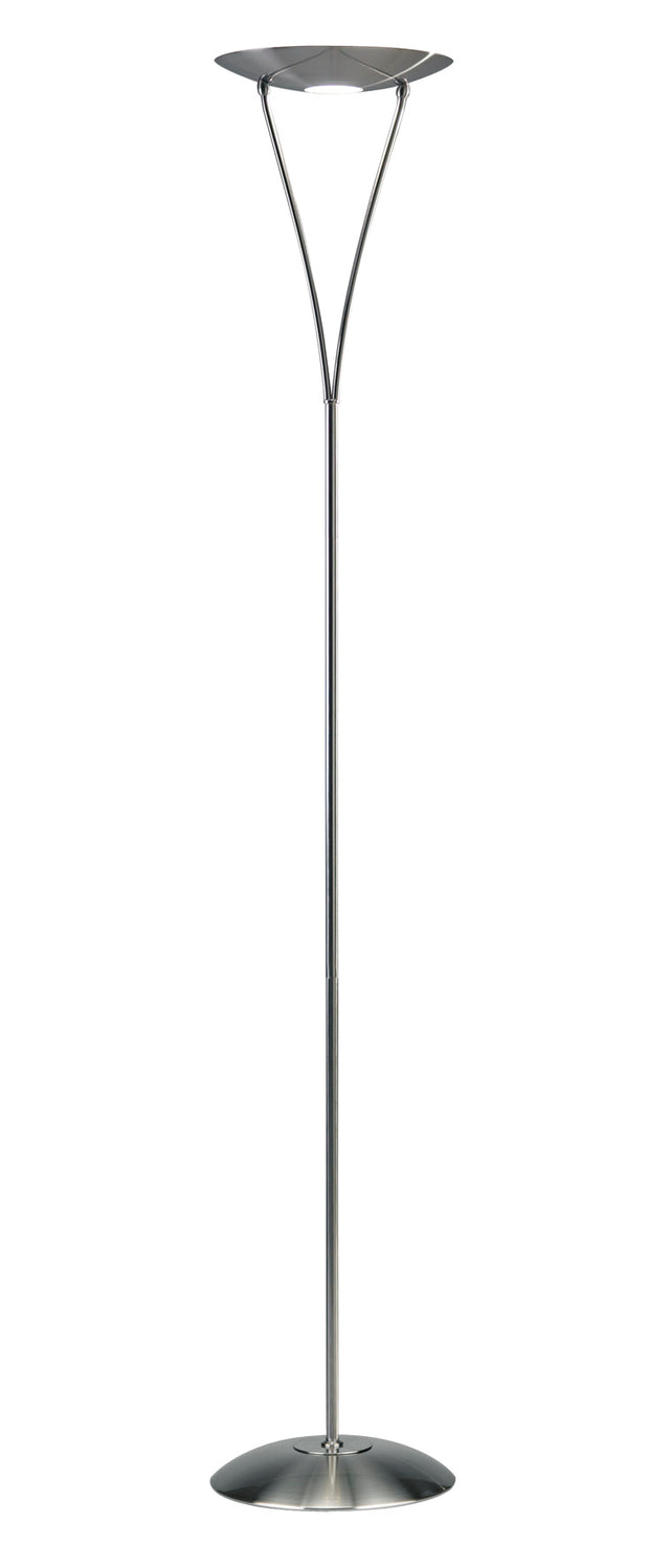 Opus Floor Lamp Satin Chrome