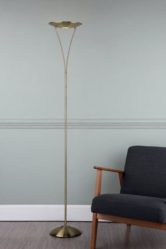 Opus Floor Lamp Antique Brass