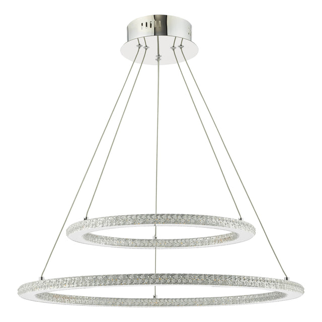 Orion 2 Ring Pendant Polished Chrome LED