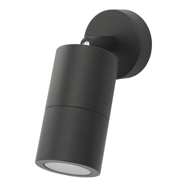 Ortega Outdoor Single Spotlight Matt Black IP65