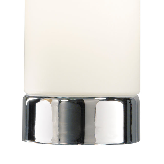 Owen Touch Table Lamp Polished Chrome Opal Glass