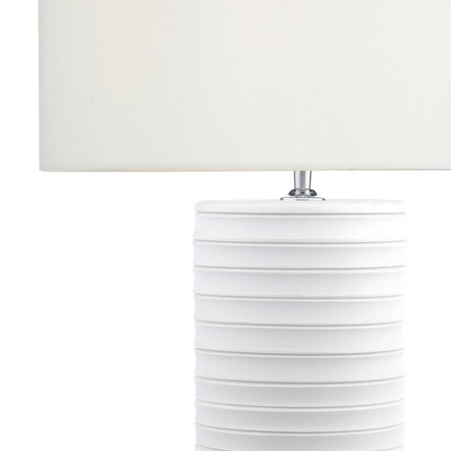 Pascha Table Lamp White Ceramic With Shade