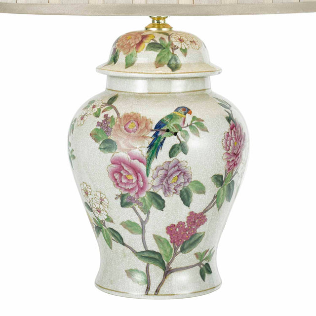 Peony Table Lamp Floral Design Base Only