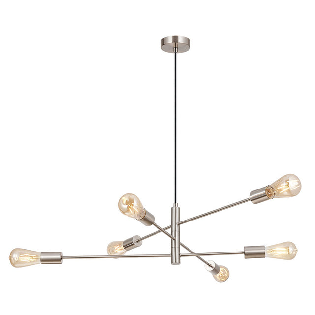 6L SATIN NICKEL VENUS PENDANT FITTING