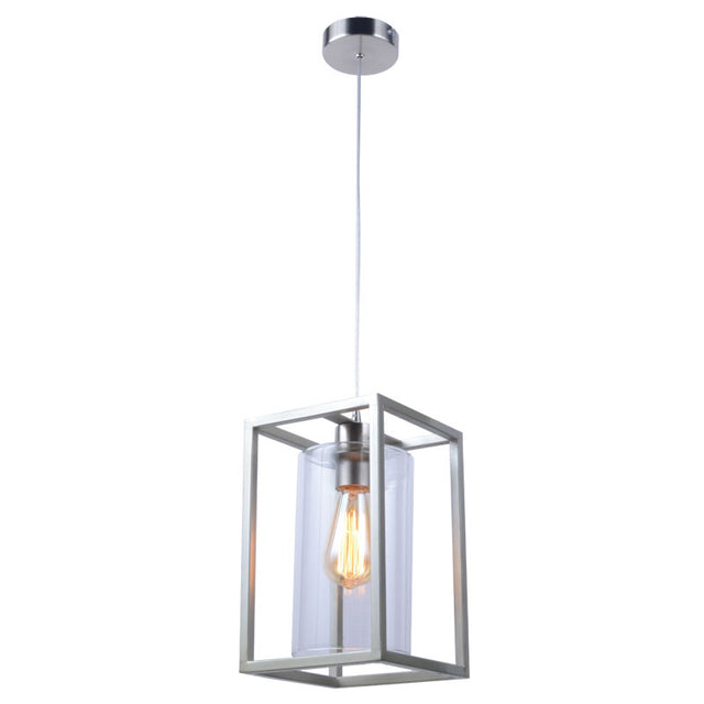 SATIN NICKEL HAMPTON PENDANT