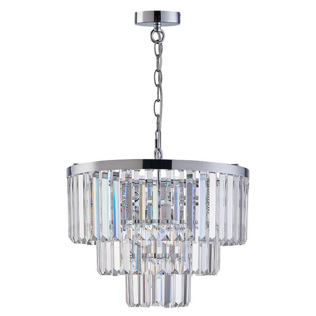 7L LAZIO POLISHED CHROME PENDANT