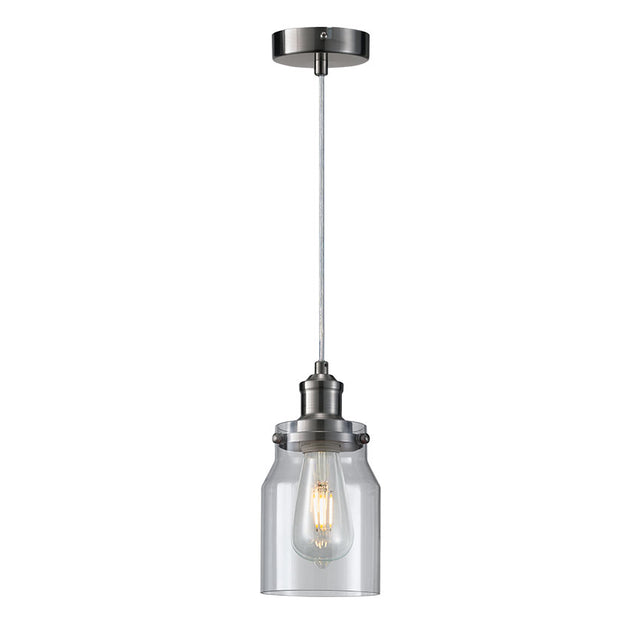 SATIN NICKEL FINISH APOLO SINGLE PENDANT