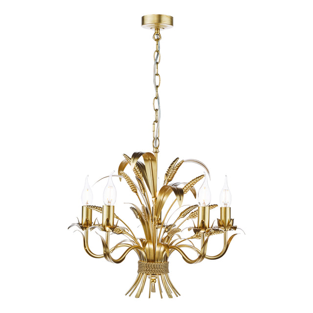 Phaedra 5 Light Pendant Gold