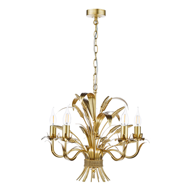 Phaedra 5 Light Pendant Gold