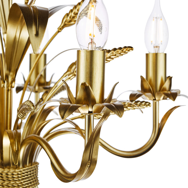 Phaedra 5 Light Pendant Gold