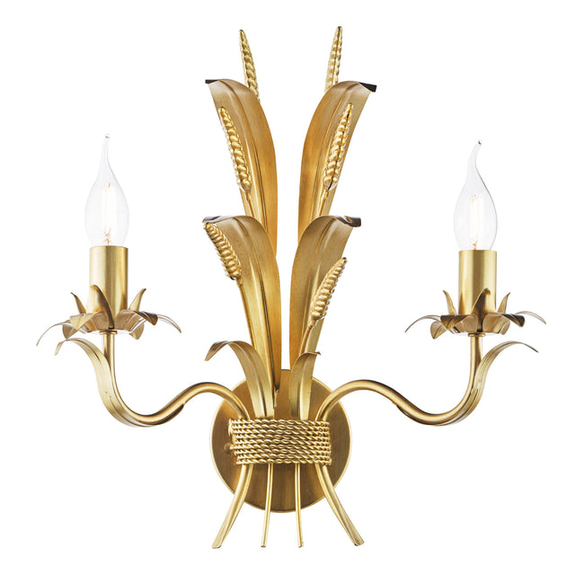 Phaedra 2 Light Wall Light Gold