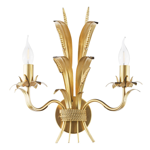 Phaedra 2 Light Wall Light Gold