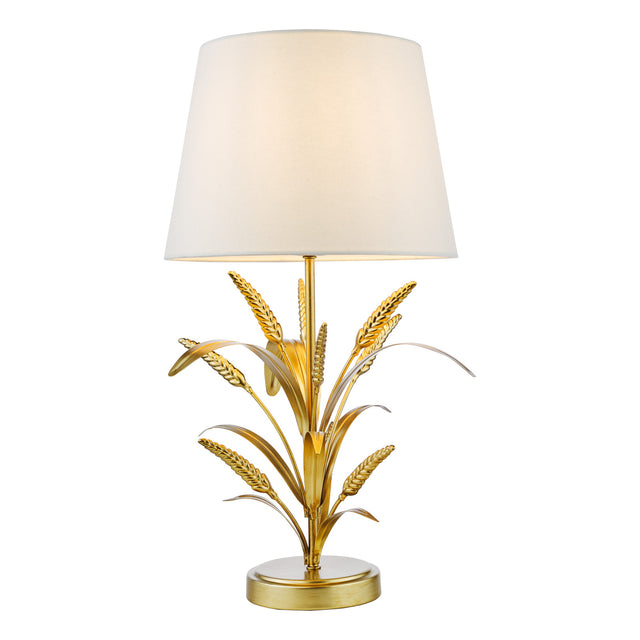 Phaedra Table Lamp Gold With Shade