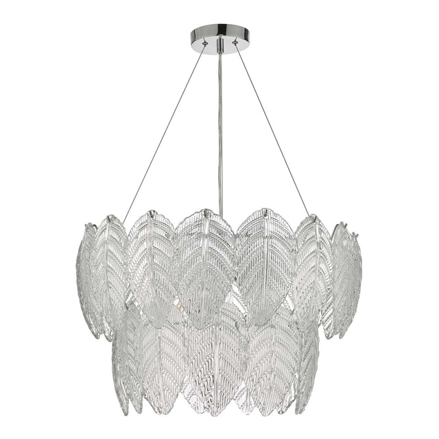 Phillipa 3 Light Pendant Clear Glass And Polished Chrome