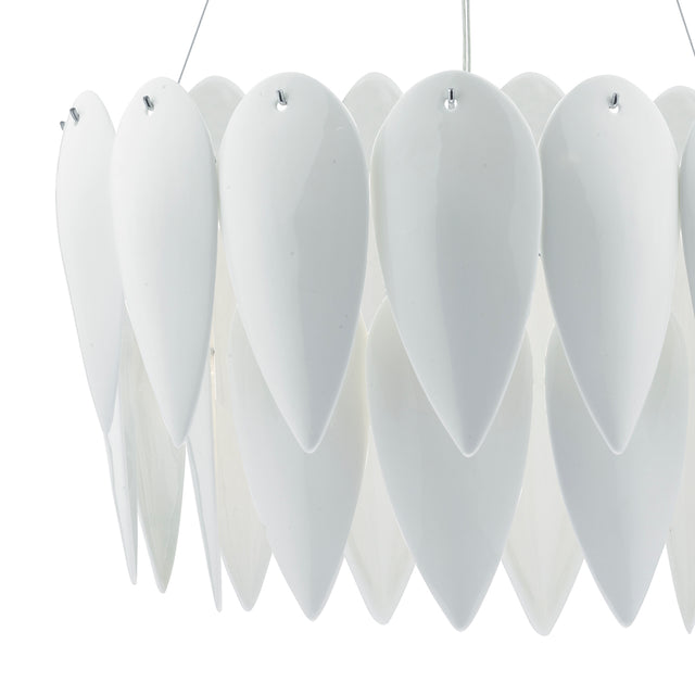 Phillipa 3 Light Pendant White Ceramic