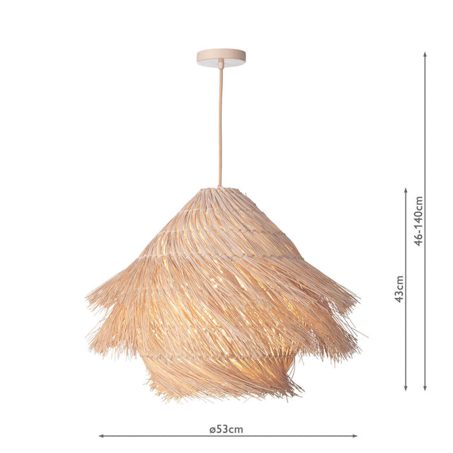 Preveli Pendant woven Rattan