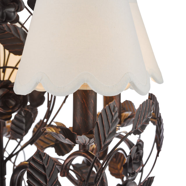 Priscilla 5 Light Pendant Matt Black/Bronze Fitting Only