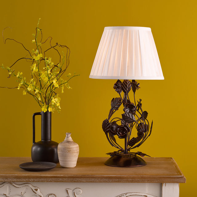 Priscilla Table Lamp Black/Bronze Base Only