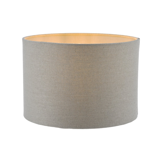 Pyramid Grey Linen Drum Shade 25cm