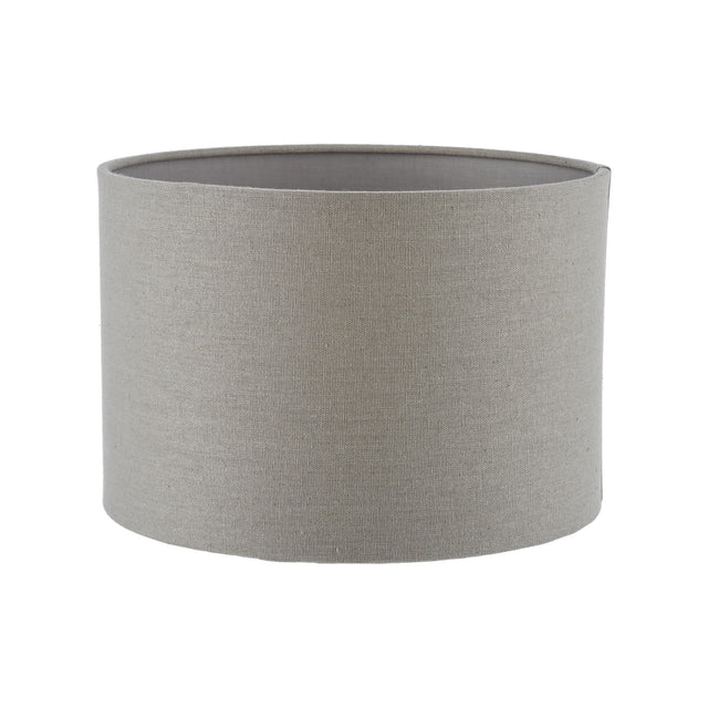 Pyramid Grey Linen Drum Shade 25cm