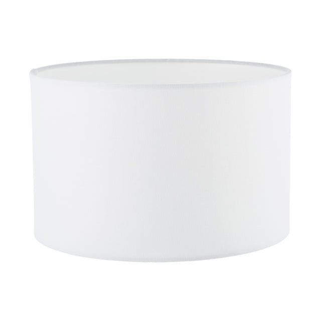 Pyramid White Linen Drum Shade 30cm