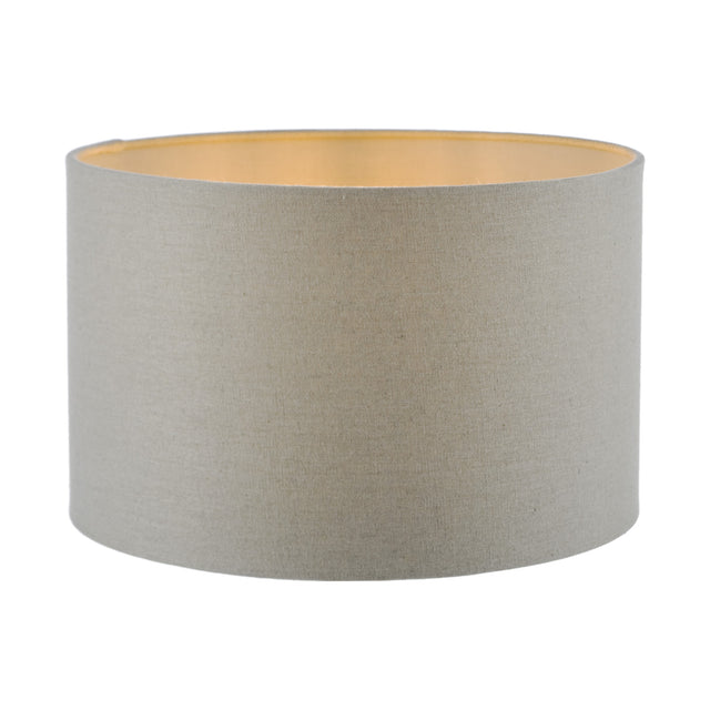 Pyramid Grey Linen Drum Shade 30cm