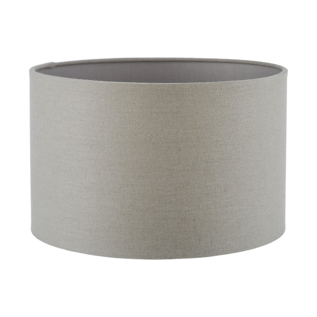 Pyramid Grey Linen Drum Shade 30cm