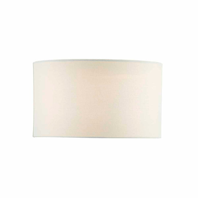 Pyramid White Linen Drum Shade 35cm