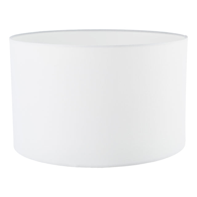 Pyramid White Linen Drum Shade 40cm