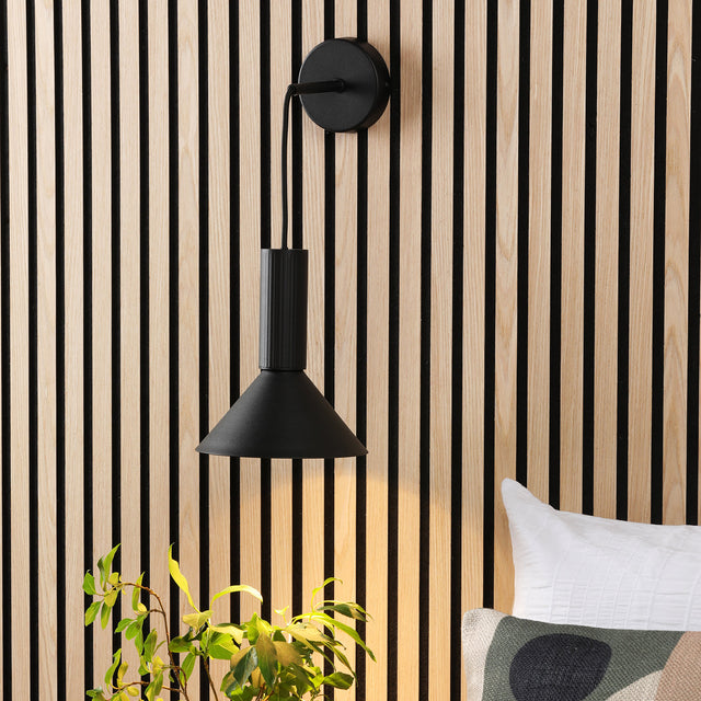 Ragnar Pendant/Wall Light Satin Black