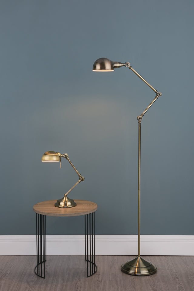 Ranger Task Table Lamp Antique Brass