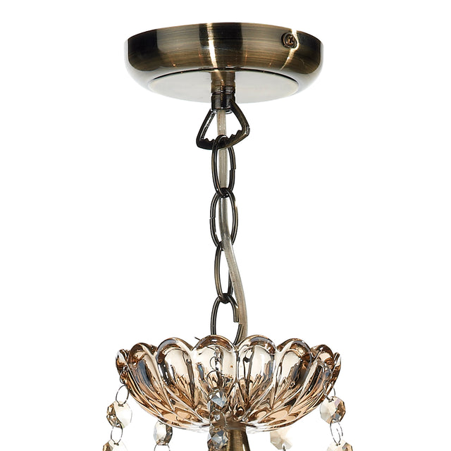 Raphael 5 Light Chandelier Champagne Crystal