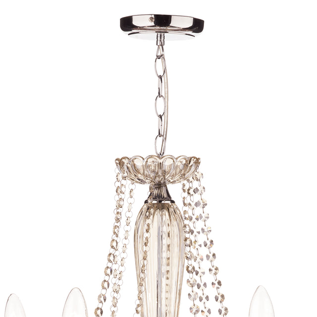 Raphael 8 Light Chandelier Champagne Crystal