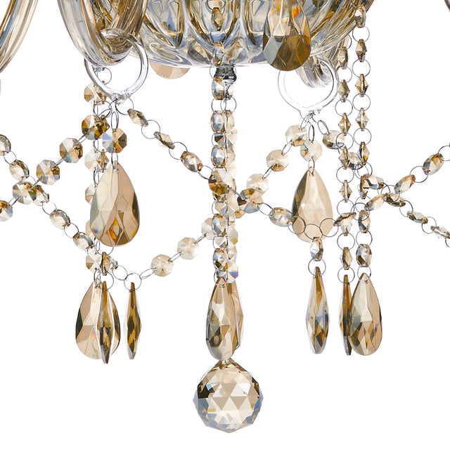 Raphael 12 Light Chandelier Champagne Crystal