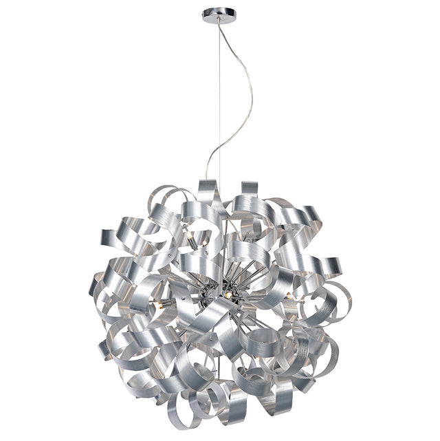 Rawley 12 Light Pendant Brushed Aluminium