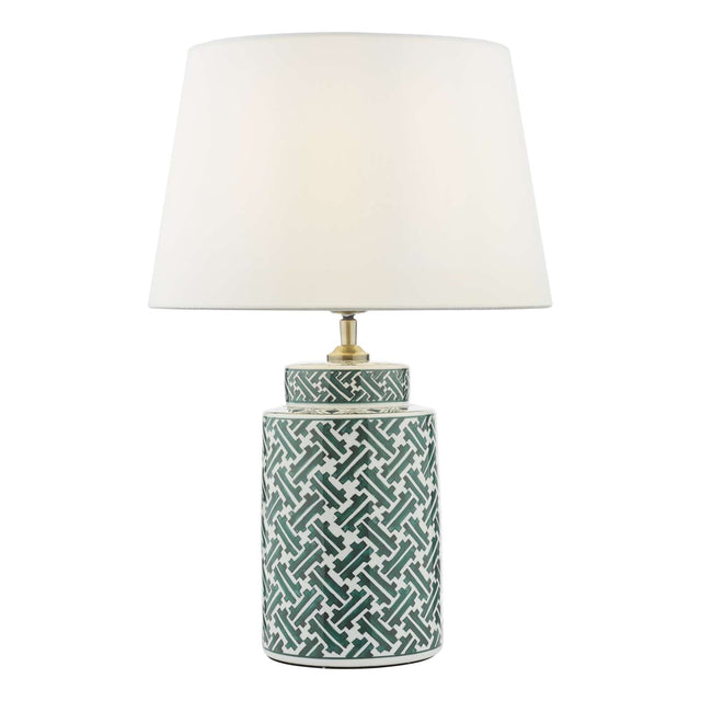 Reese Table Lamp Green Print Base Only