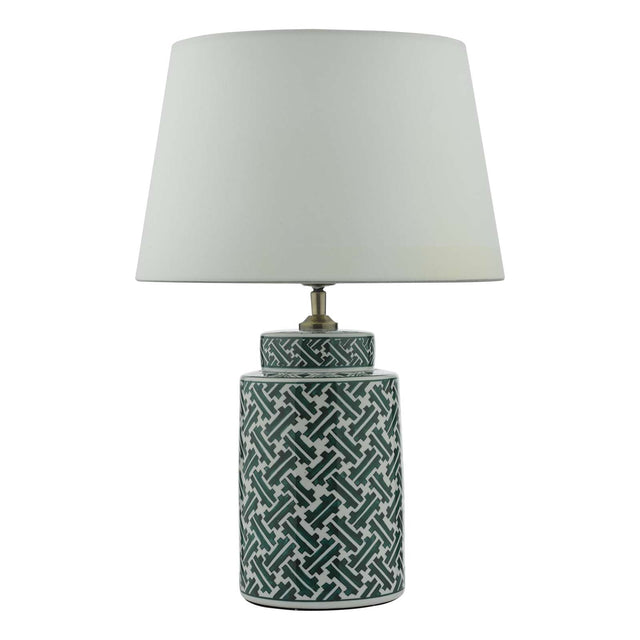 Reese Table Lamp Green Print Base Only