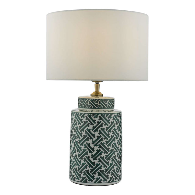 Reese Table Lamp Green Print Base Only