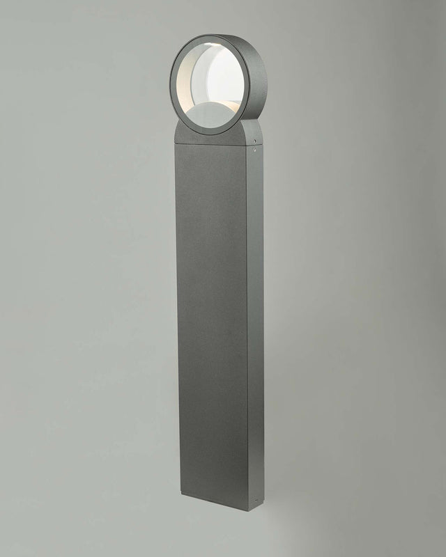 Reon Outdoor Post With Round Light Anthracite IP65 LED