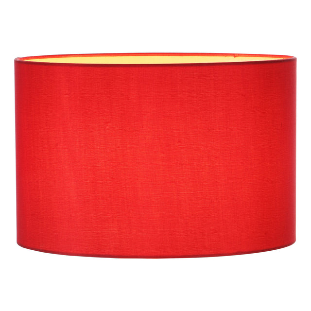 Rheneas Red Cotton Drum Shade 30cm