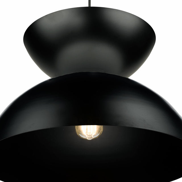 Riya Large Pendant Matt Black