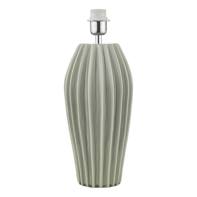 Rosario Table Lamp Grey Crackle Glaze Base Only