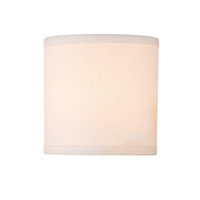 S066 Cream Cotton Drum Shade 12cm