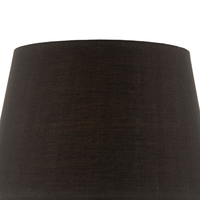 Safia Black Cotton Tapered Drum Shade 36cm