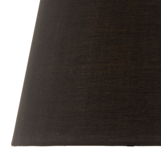 Safia Black Cotton Tapered Drum Shade 36cm