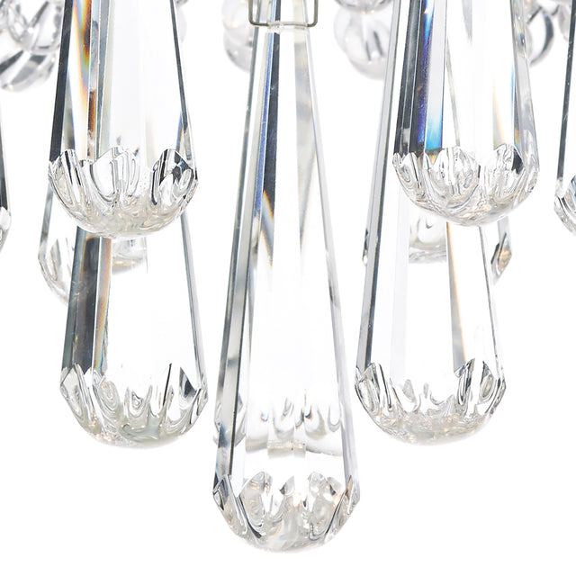 Saigon 5 Light Flush Polished Chrome/Clear